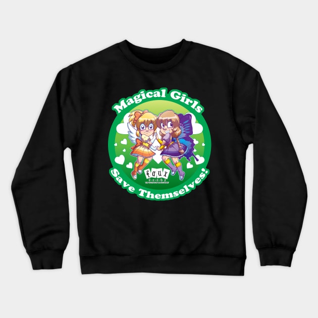 Magical Girls Save Themselves! Crewneck Sweatshirt by Zorilita